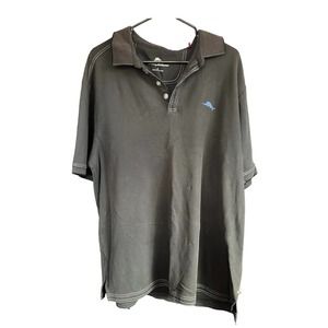 Men’s Tommy Bahama black polo short sleeve shirt size XL